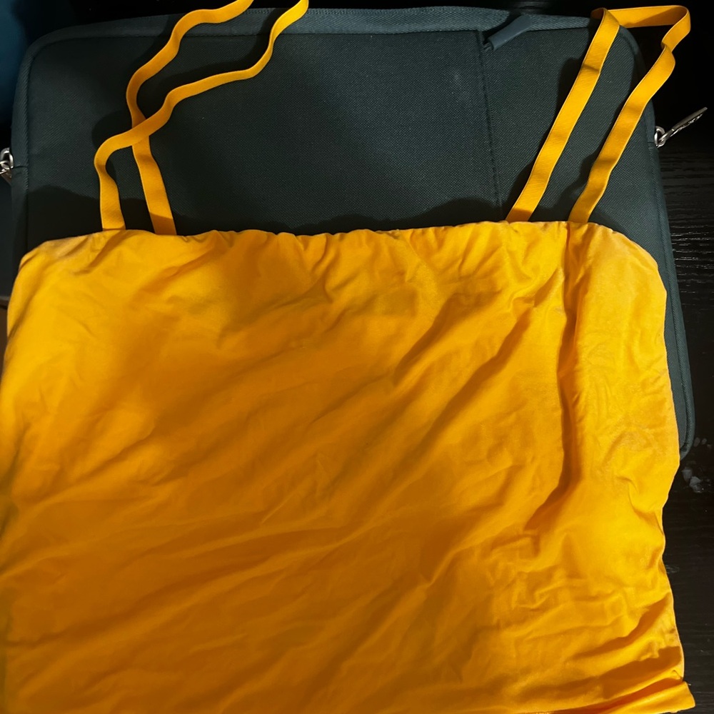 Orange thin Aerie tank